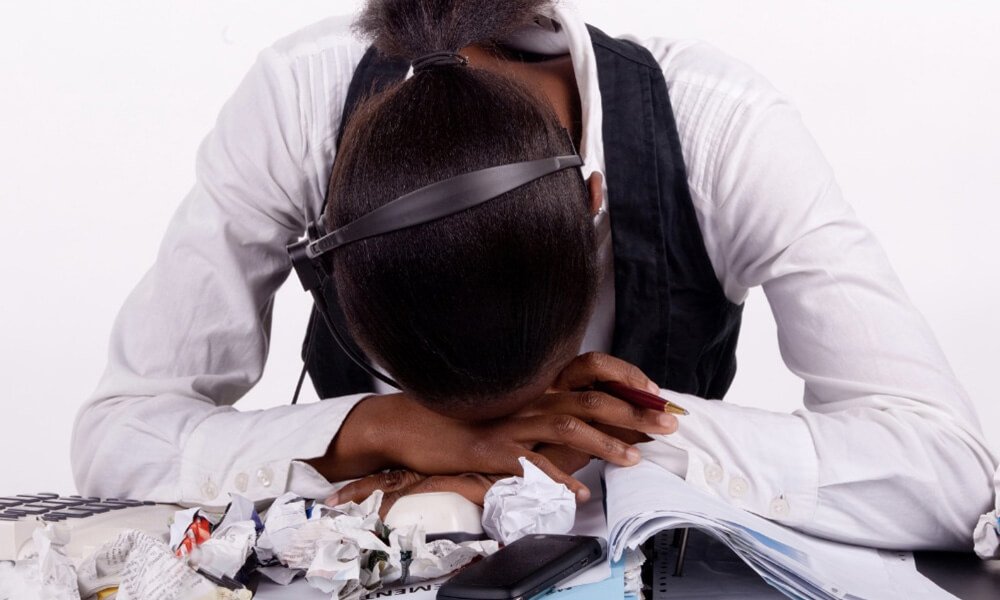 image of a young girl feeling overwhelmed